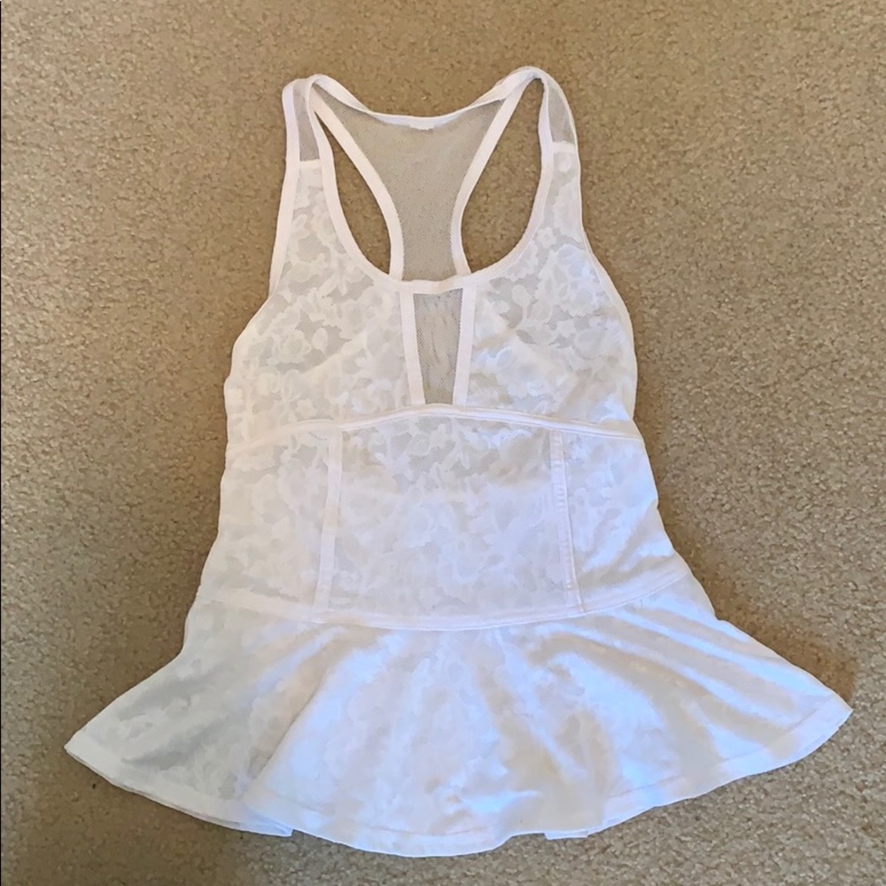 American Eagle Peplum workout Razorback